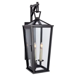 Darlana Tall Bracketed Wall Lantern in Bronze