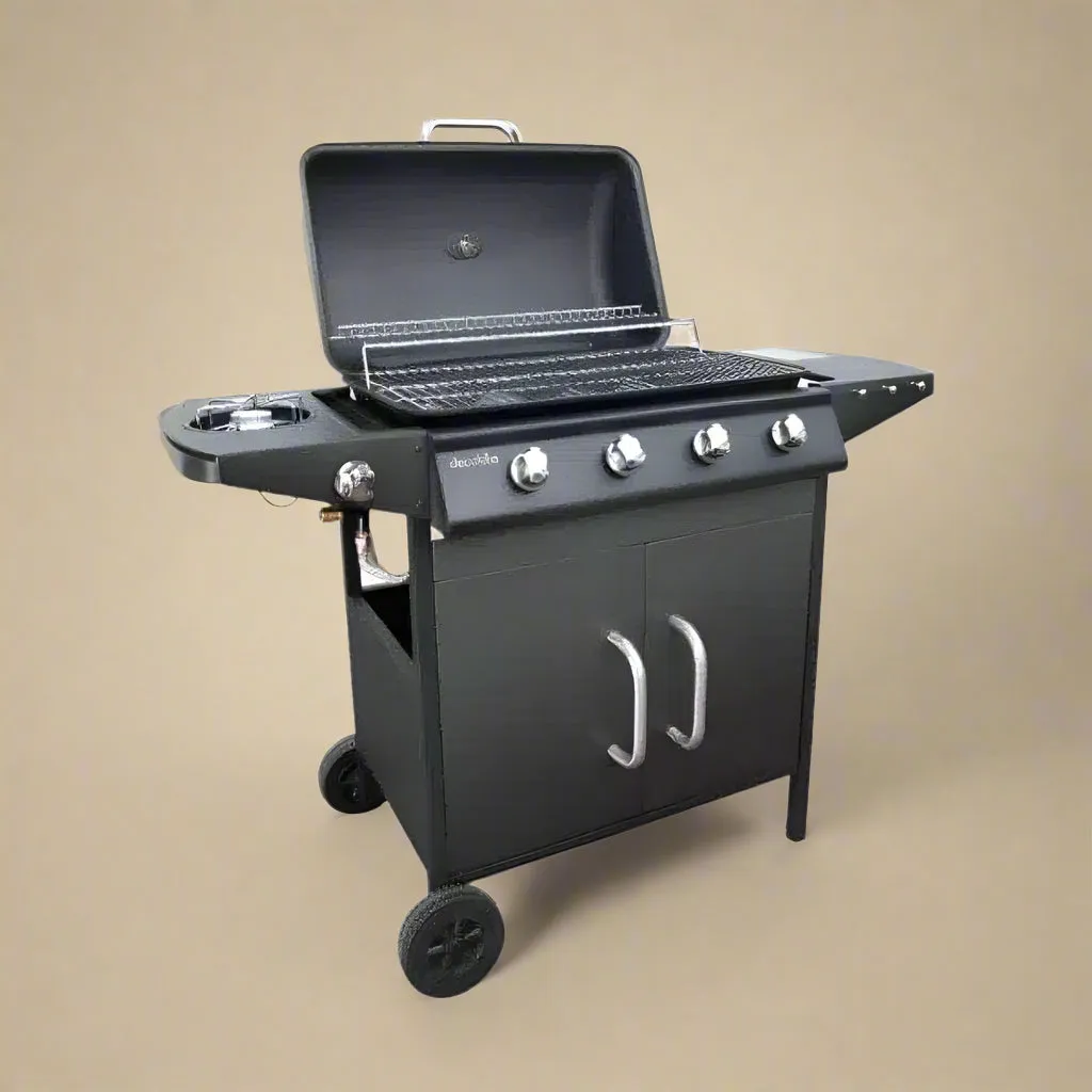Decakila 4 Burner Gas BBQ Grill Stand - KMGS006B