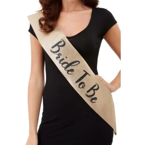 Deluxe Glitter Bride To Be Sash