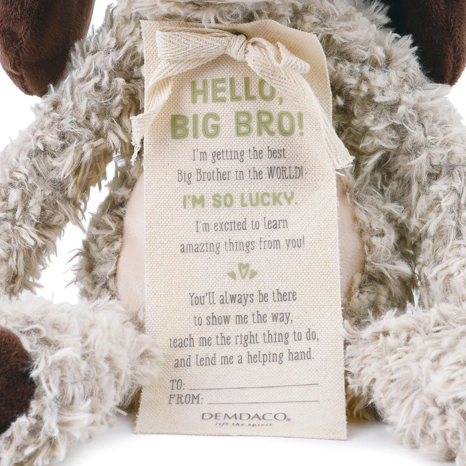 Demdaco Gift from the New Kid: Big Brother Plush Puppy