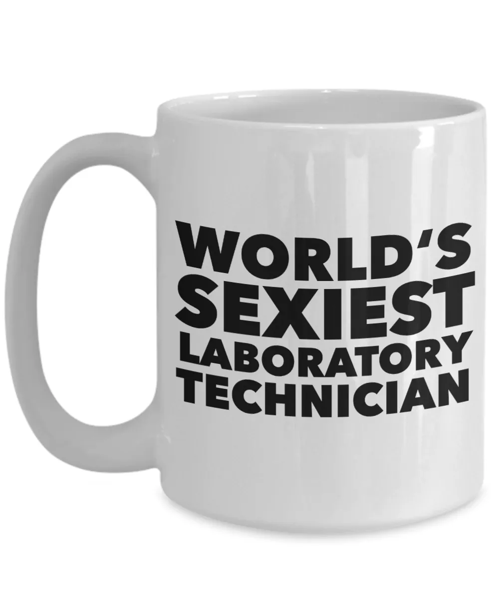 Dental Med Medical Lab Tech Retirement Gifts World's Sexiest Laboratory Technician Mug Ceramic Coffee Cup