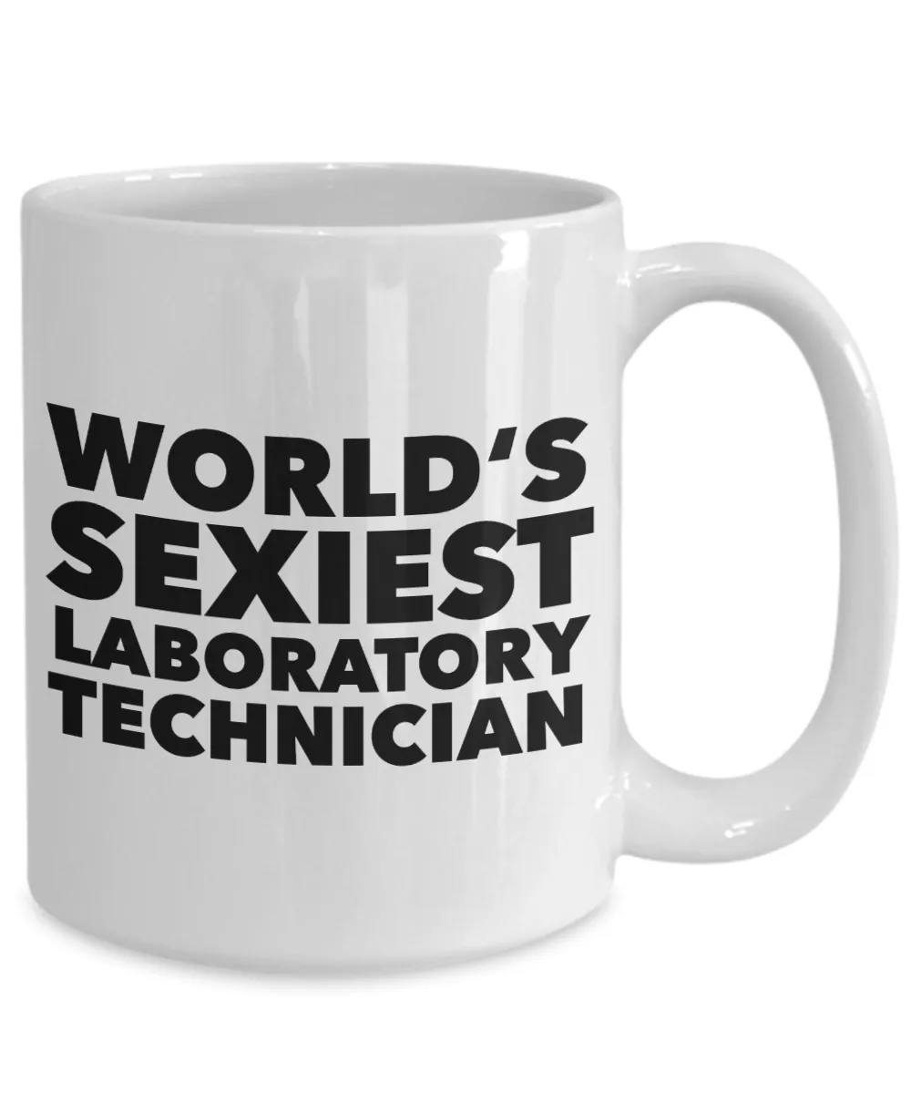 Dental Med Medical Lab Tech Retirement Gifts World's Sexiest Laboratory Technician Mug Ceramic Coffee Cup