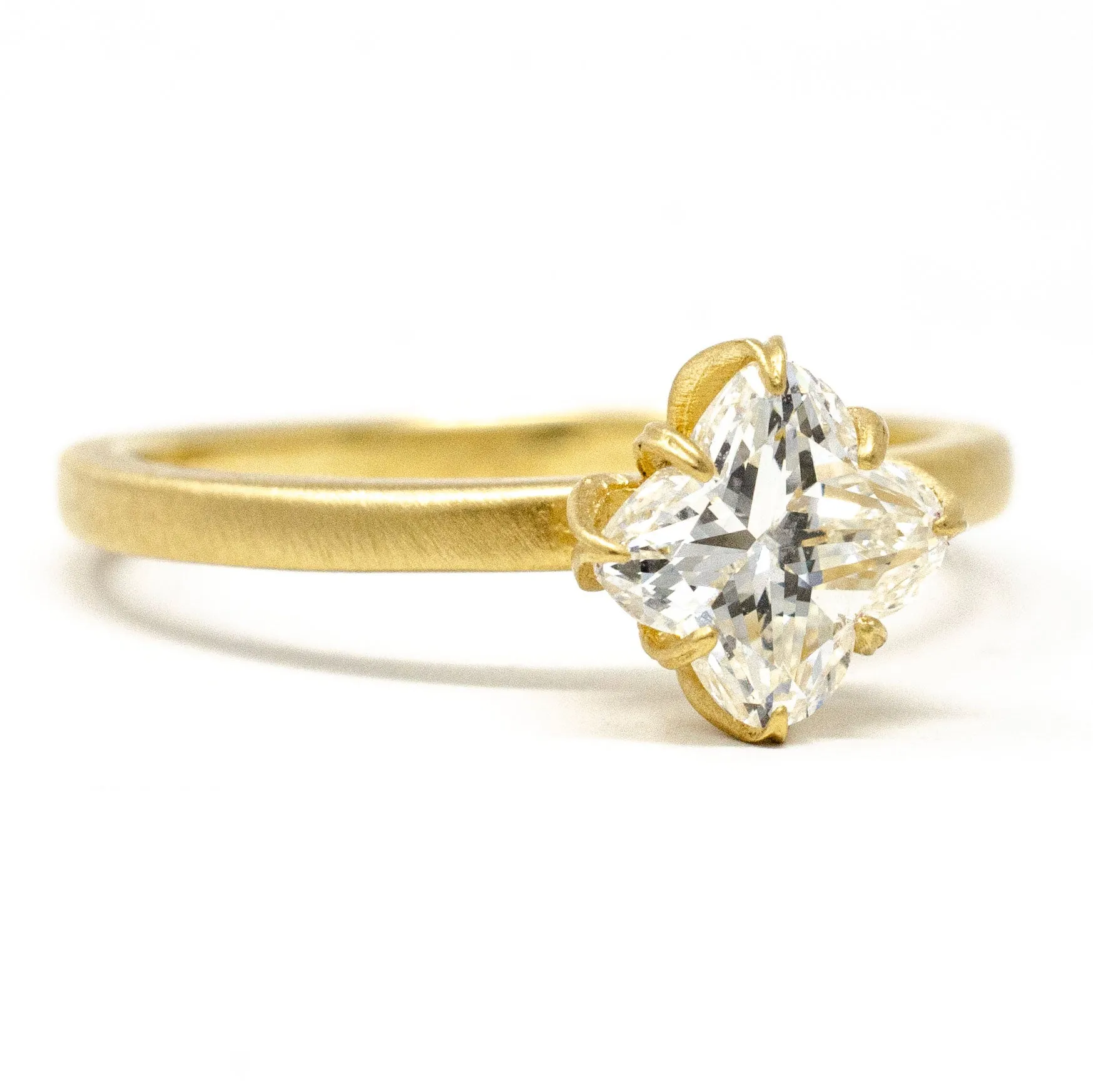 Diamond Lotus Lily Ring