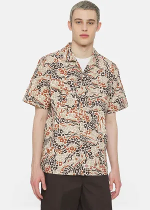 Dickies Men Saltville Shirt Red Camouflage