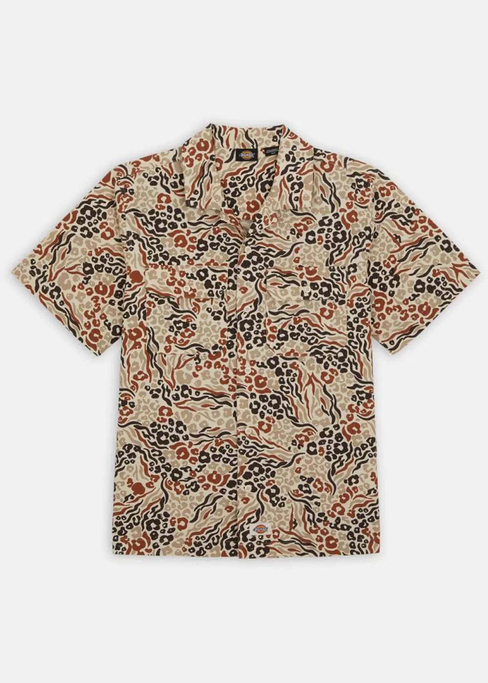 Dickies Men Saltville Shirt Red Camouflage