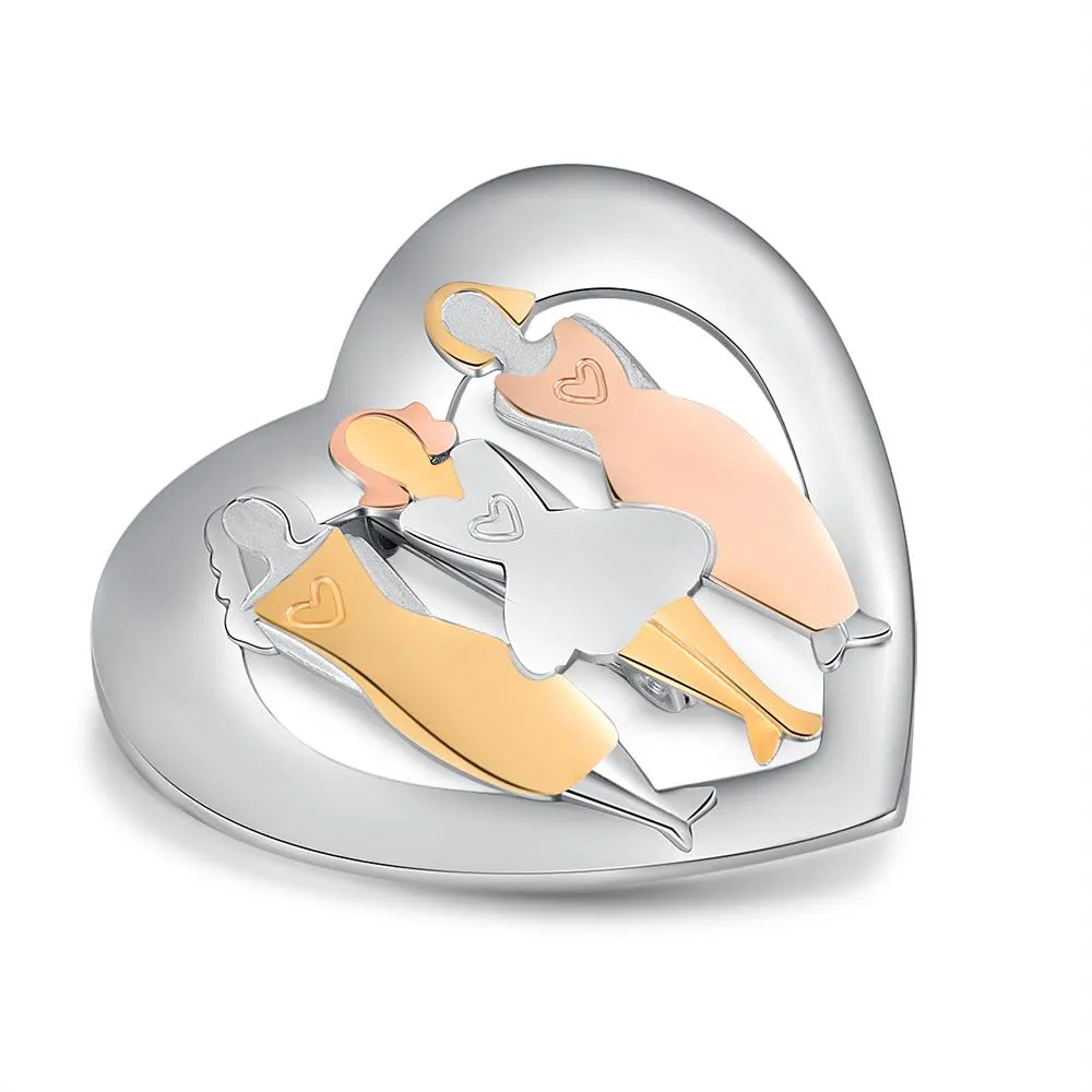 Different Sisters Custom Brooch