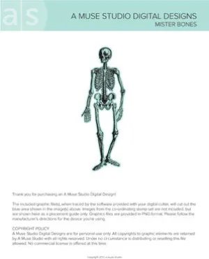 digital cut file - mister bones
