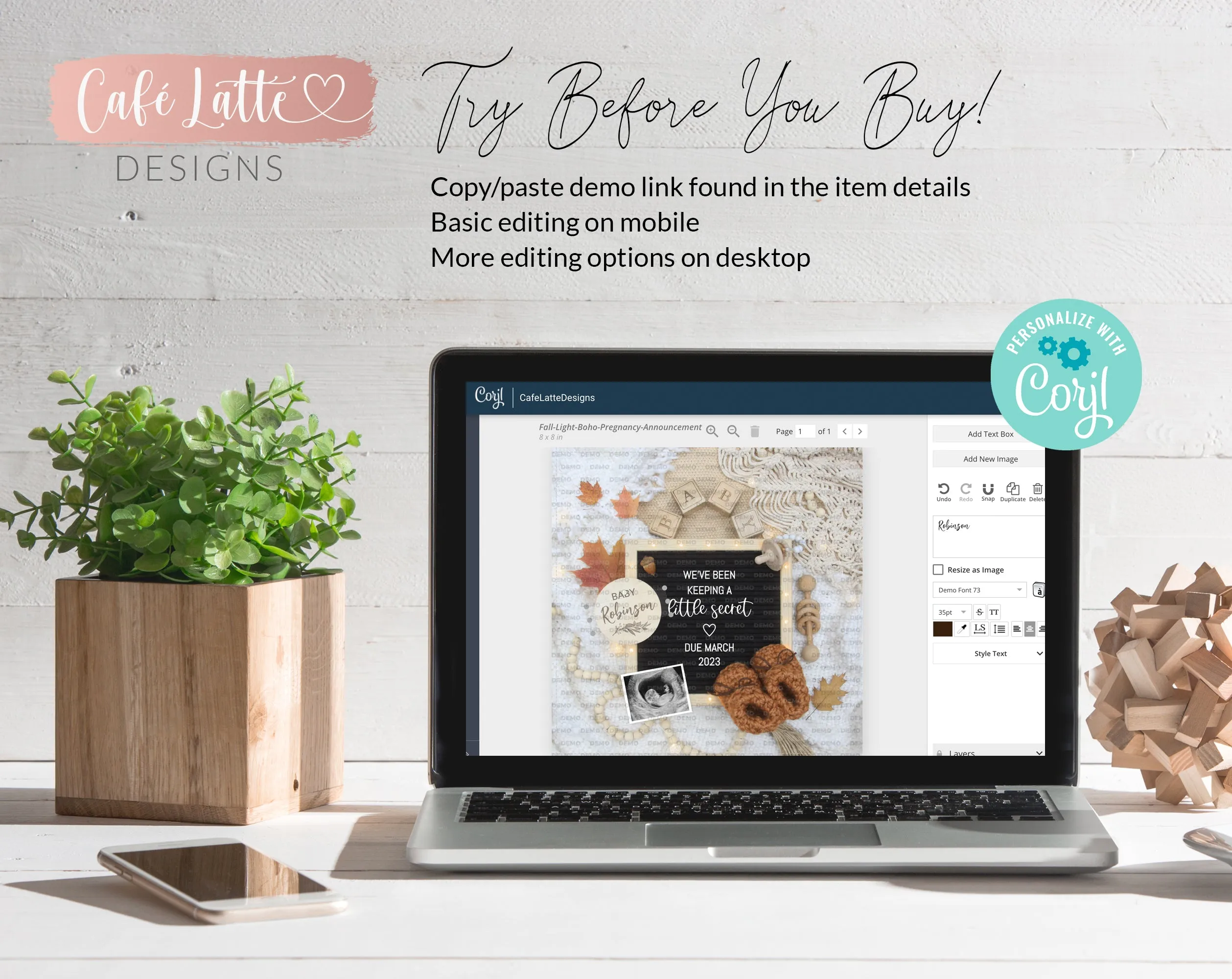 Digital Fall Pregnancy Announcement For Social Media, Boho Autumn Thanksgiving Letter Board Baby Reveal Editable Template DIY