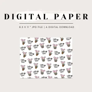Digital Paper - Lola Loves Ice Coffee