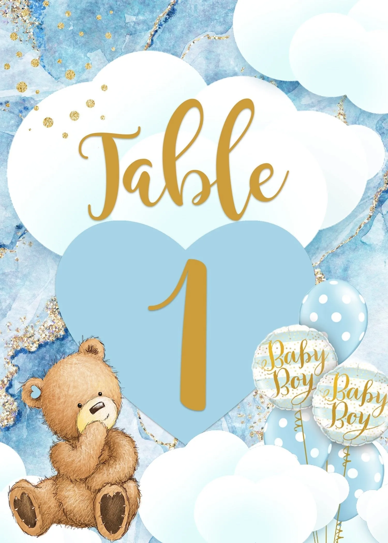 Digital Seating Chart, Menu, and Table Numbers for Event Planners and Decorators