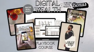 Digital Wealth Playbook  MRR,  Marketing Course Lifetime Access w/ Resell Bonus Ultimate Bonus - 12 Million  MRR, PLR