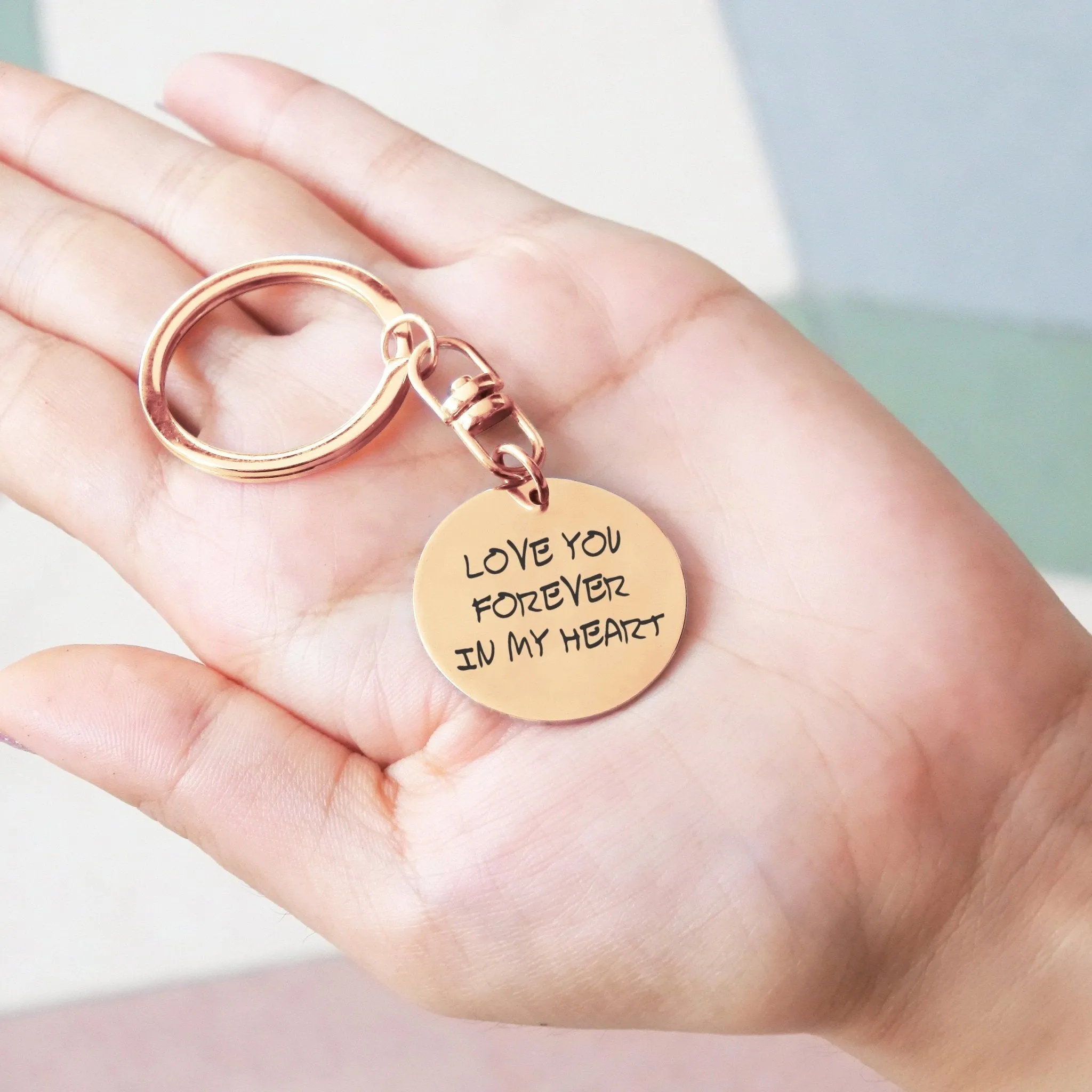Disc Handwriting Keyring