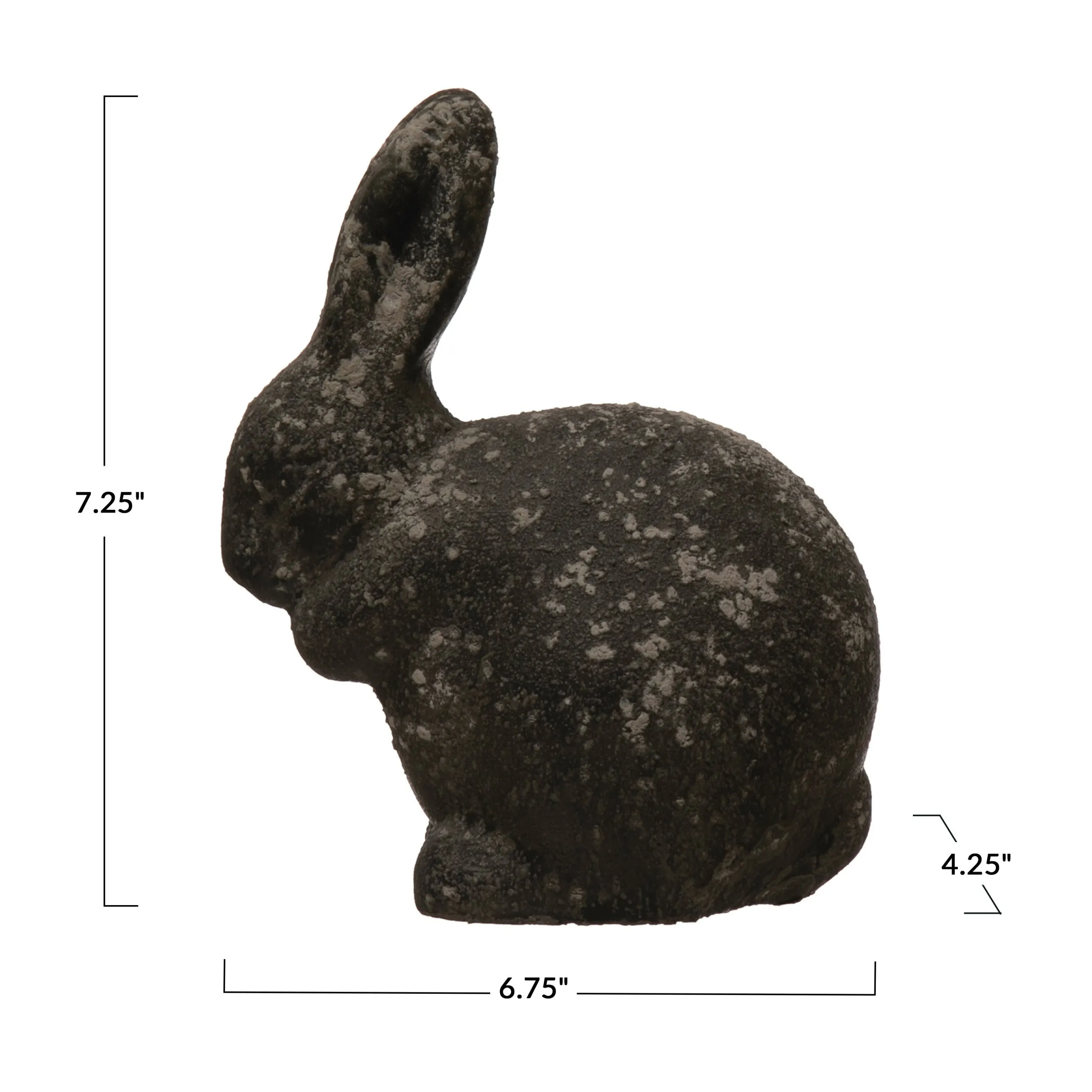 Distressed Cement Rabbit