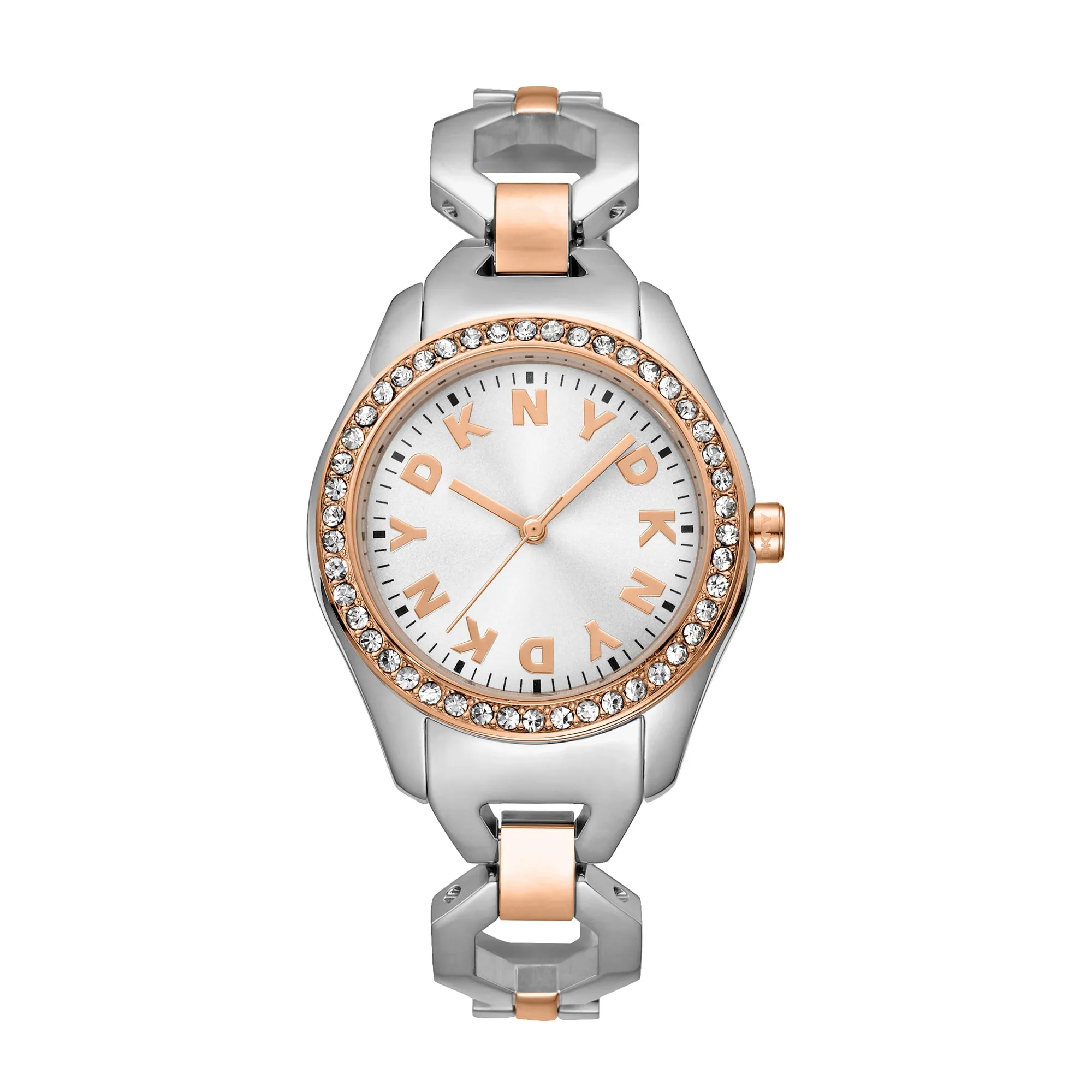 DKNY LOGO Women's Silver Dial Stainless Steel Watch