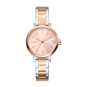 DKNY URBAN Women's Rose Gold Dial Stainless Steel Watch