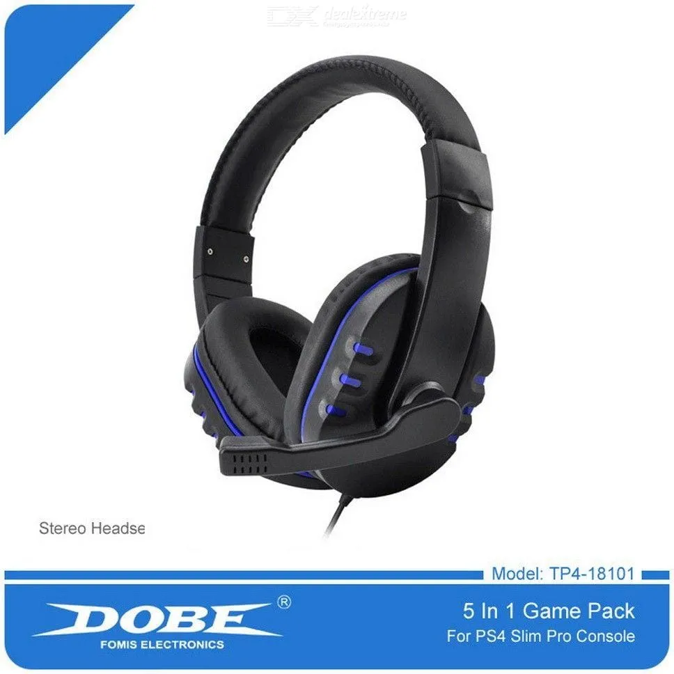DOBE 5 in 1 Headphones - Charging Dock -Game Stand - PS4