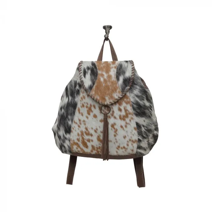 Dove Felt Leather & Hair On Bag