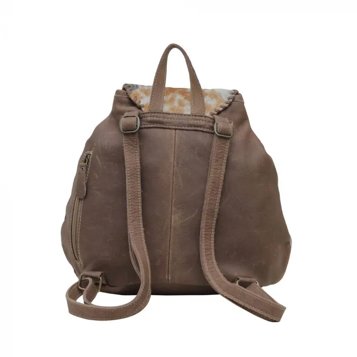Dove Felt Leather & Hair On Bag