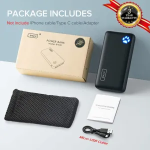 Dual Port Portable Power Bank With Flashlight 20000mAh