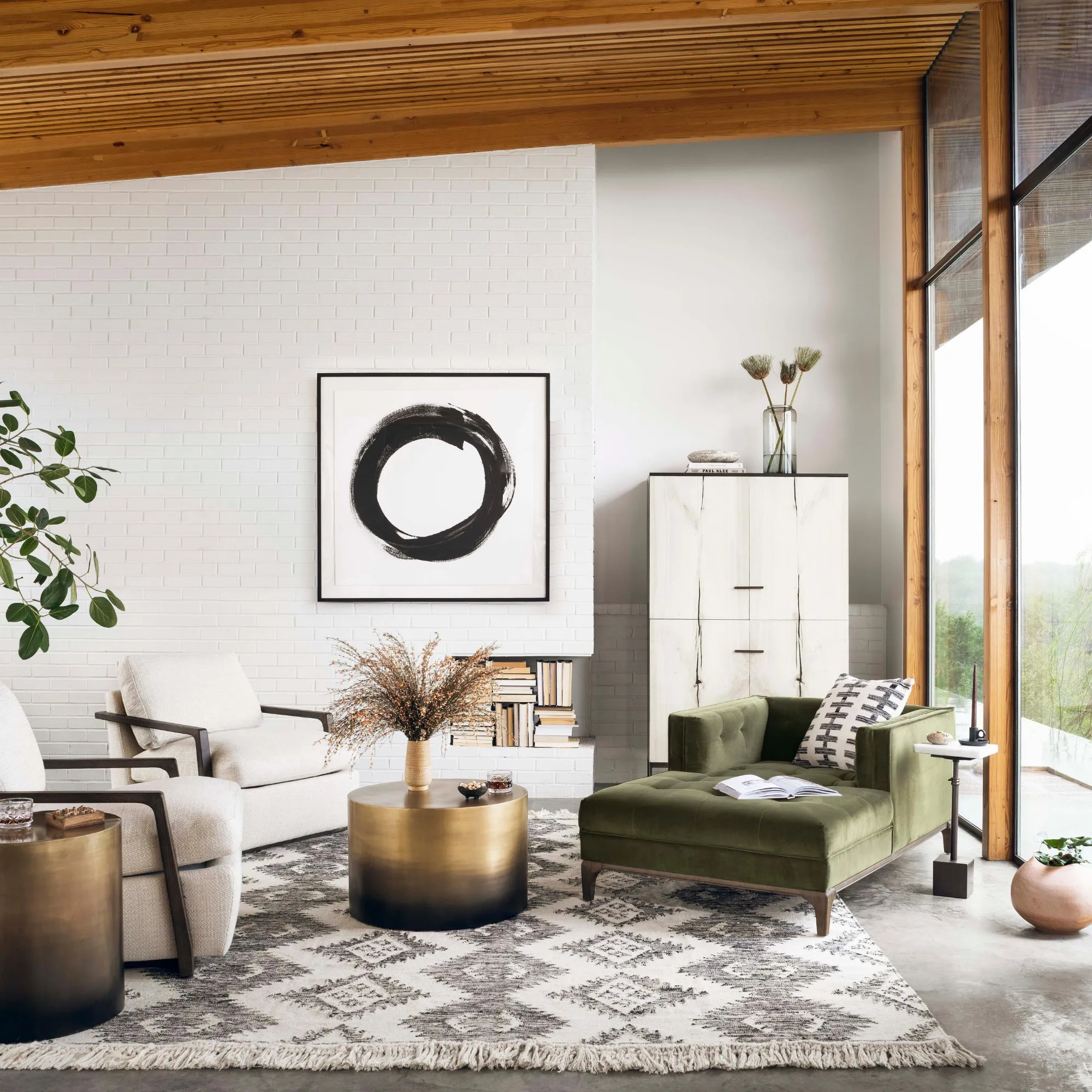 Dylan Chaise-Sapphire Olive