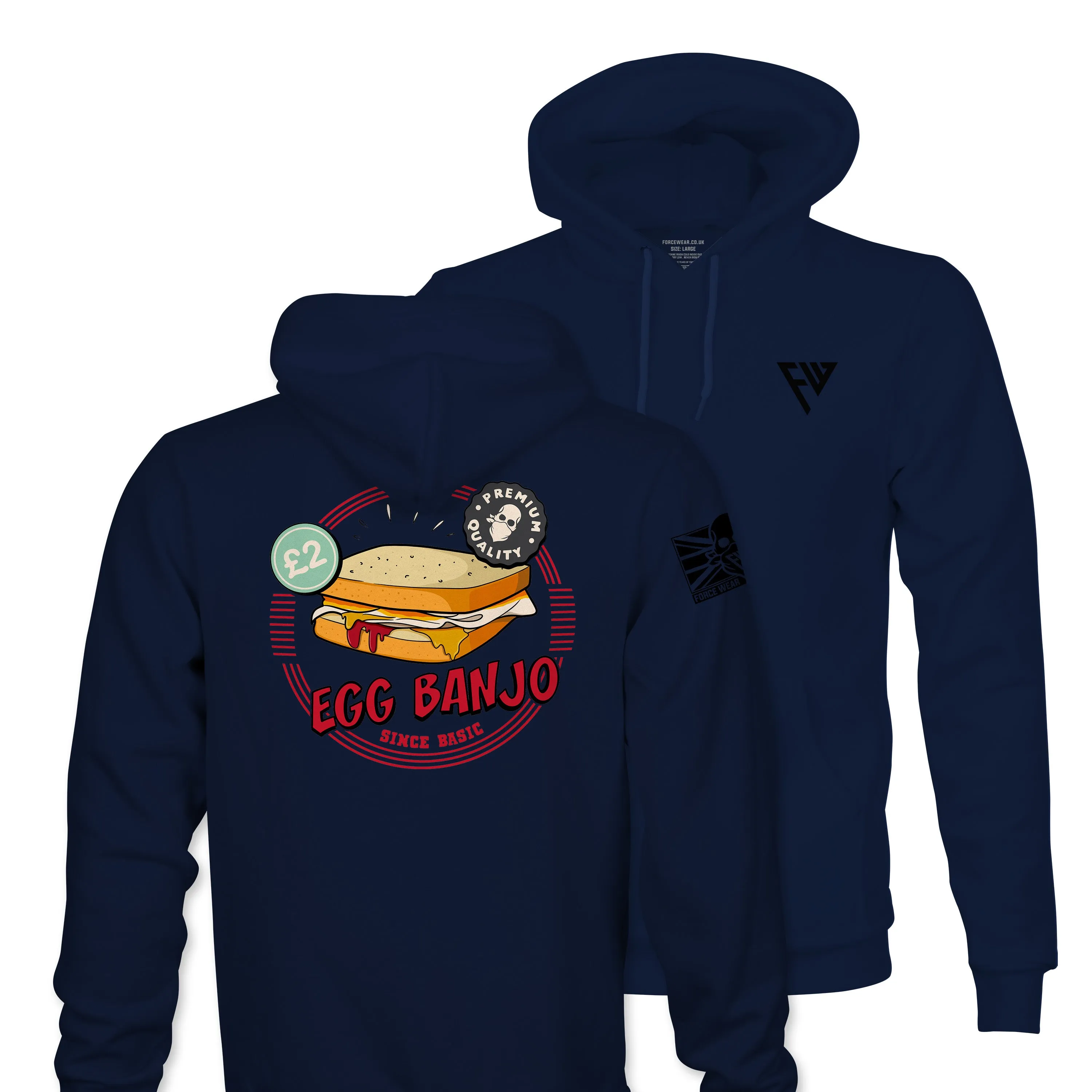 EGG BANJO TAG & BACK HOODIE