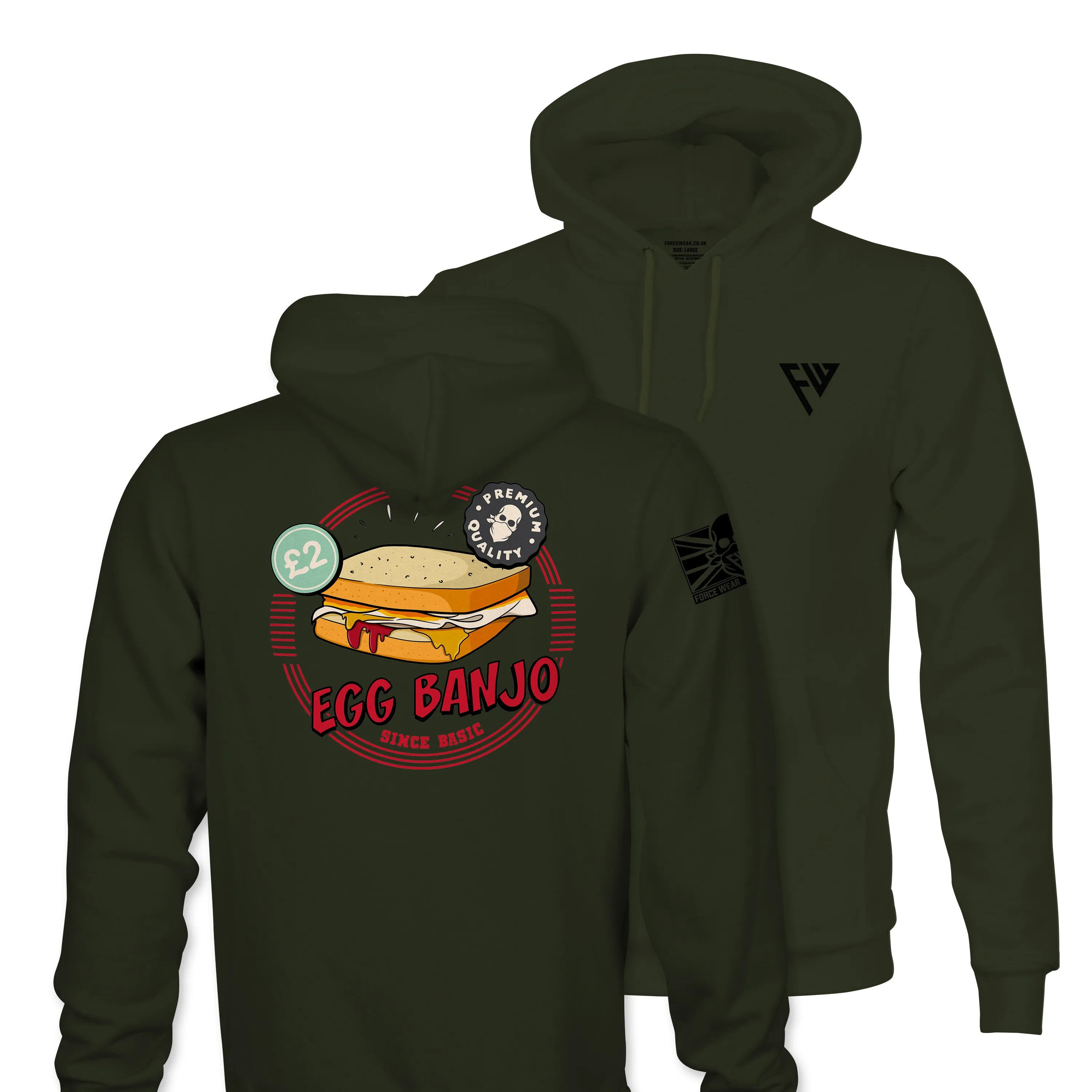 EGG BANJO TAG & BACK HOODIE