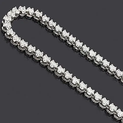 Elegant Gold Mens Natural Earth Mined Diamond Necklace