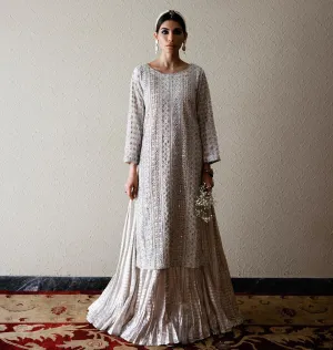 Elegant Pakistani Wedding Dress in Lehenga Kameez Style