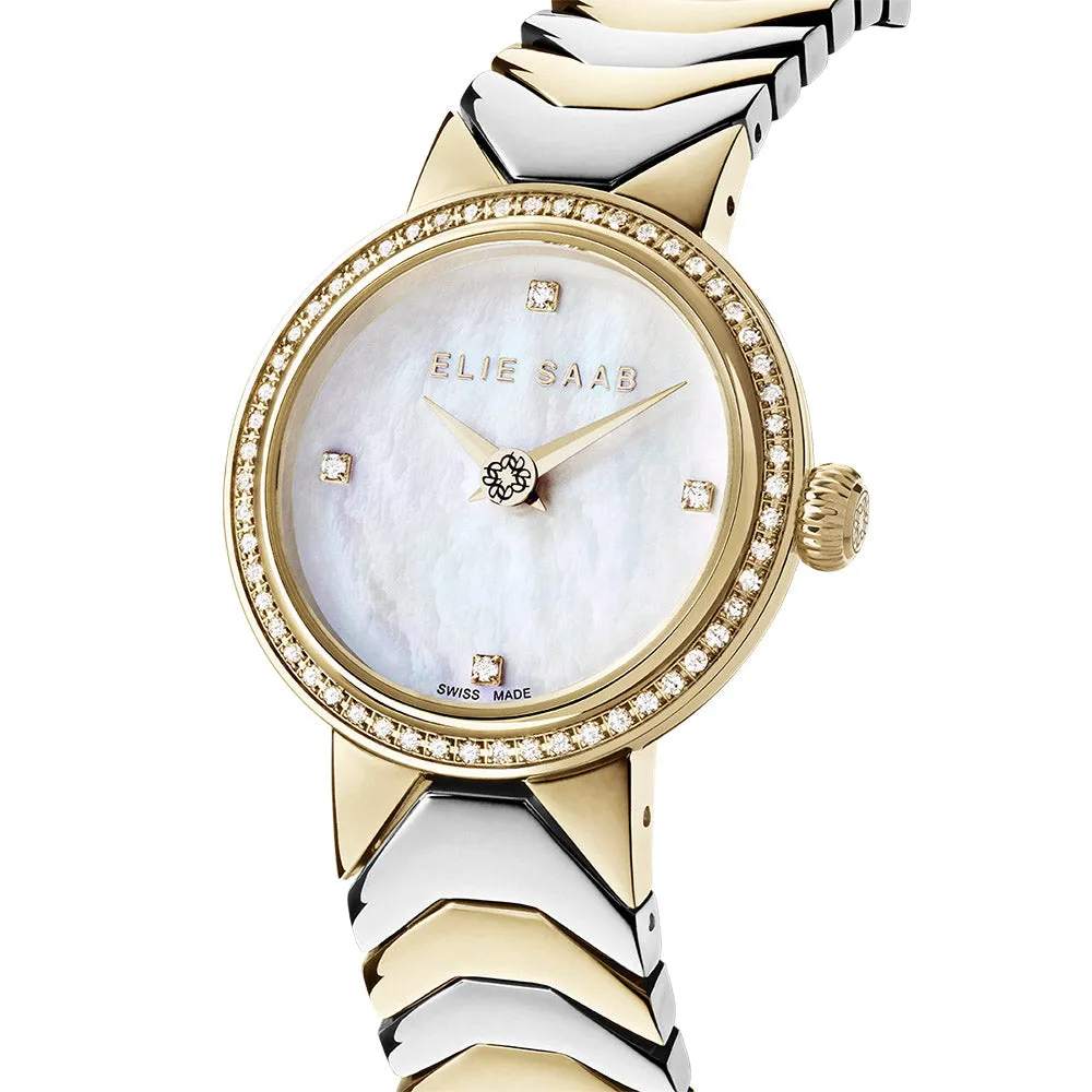 Elie Saab Idylle Diamond Mini Gold Stainless Steel
