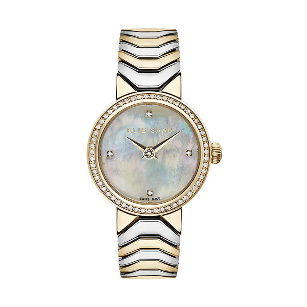 Elie Saab Idylle Diamond Mini Gold Stainless Steel