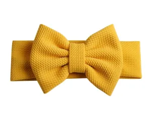 Emma Bow Headwrap - Mustard