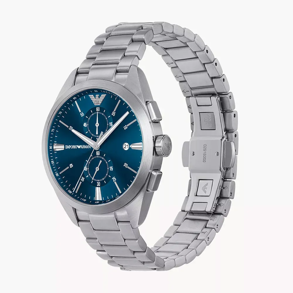 EMPORIO ARMANI CHRONOGRAPH STAINLESS STEEL WATCH