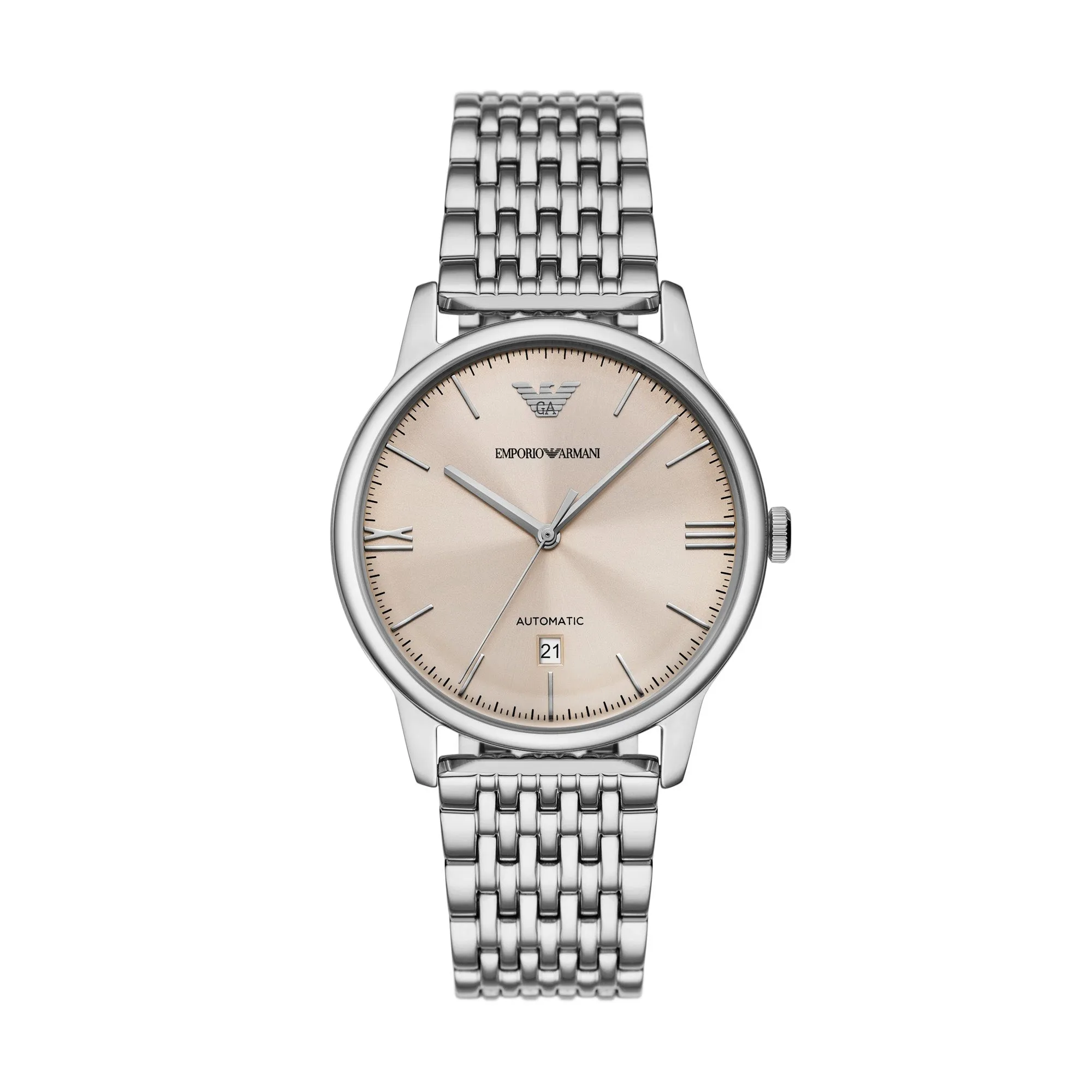 Emporio Armani Minimalist Silver Stainless Steel Men's Watch