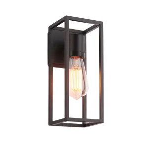 Endon 91993 Herbert 1lt Wall Textured black 10W LED E27 (Required)