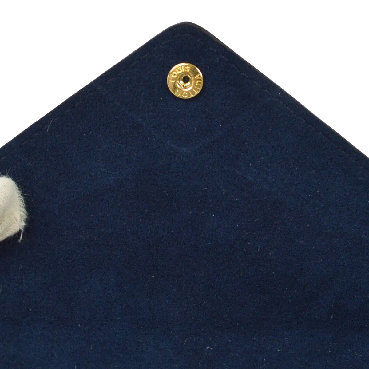 ENIC LOUIS VUITTON INVITATION CARD CASE NOVELTY BLUE LEATHER BT15670j