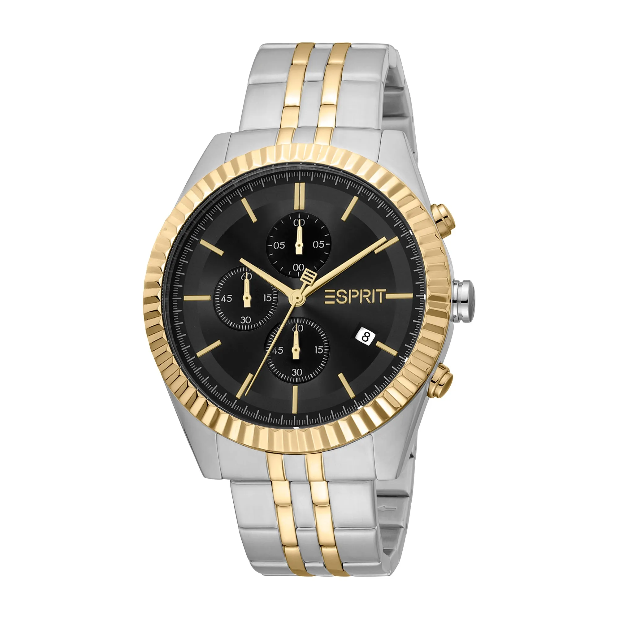 Esprit Men's Chronograph Fashion Quartz Analog Two Tone Silver and Gold Watch