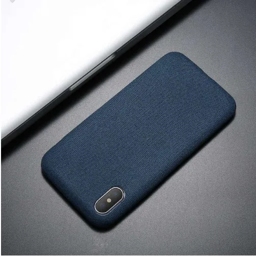 Etui Elegant Cloth Case - iPhone 7 Plus / 8 Plus - Granatowy