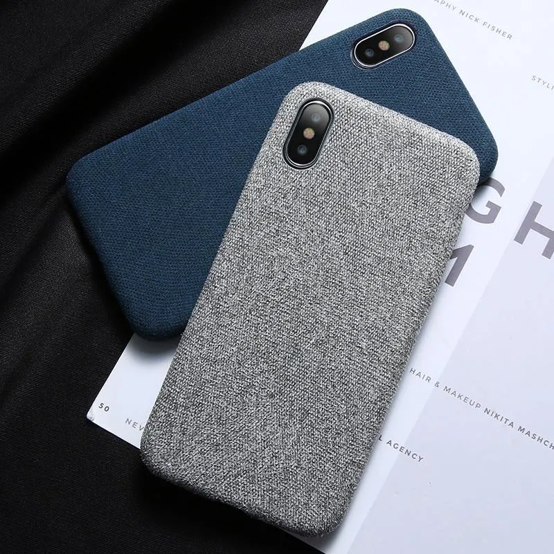 Etui Elegant Cloth Case - iPhone 7 Plus / 8 Plus - Granatowy