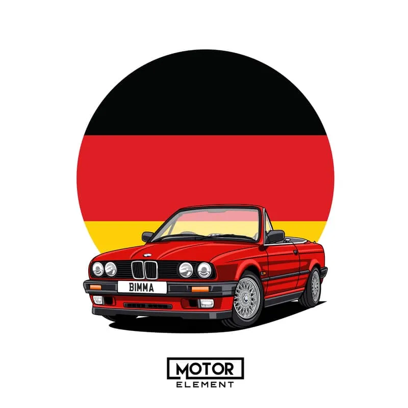 European Cars | Custom Digital Drawing