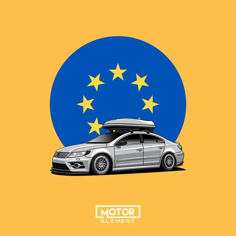 European Cars | Custom Digital Drawing