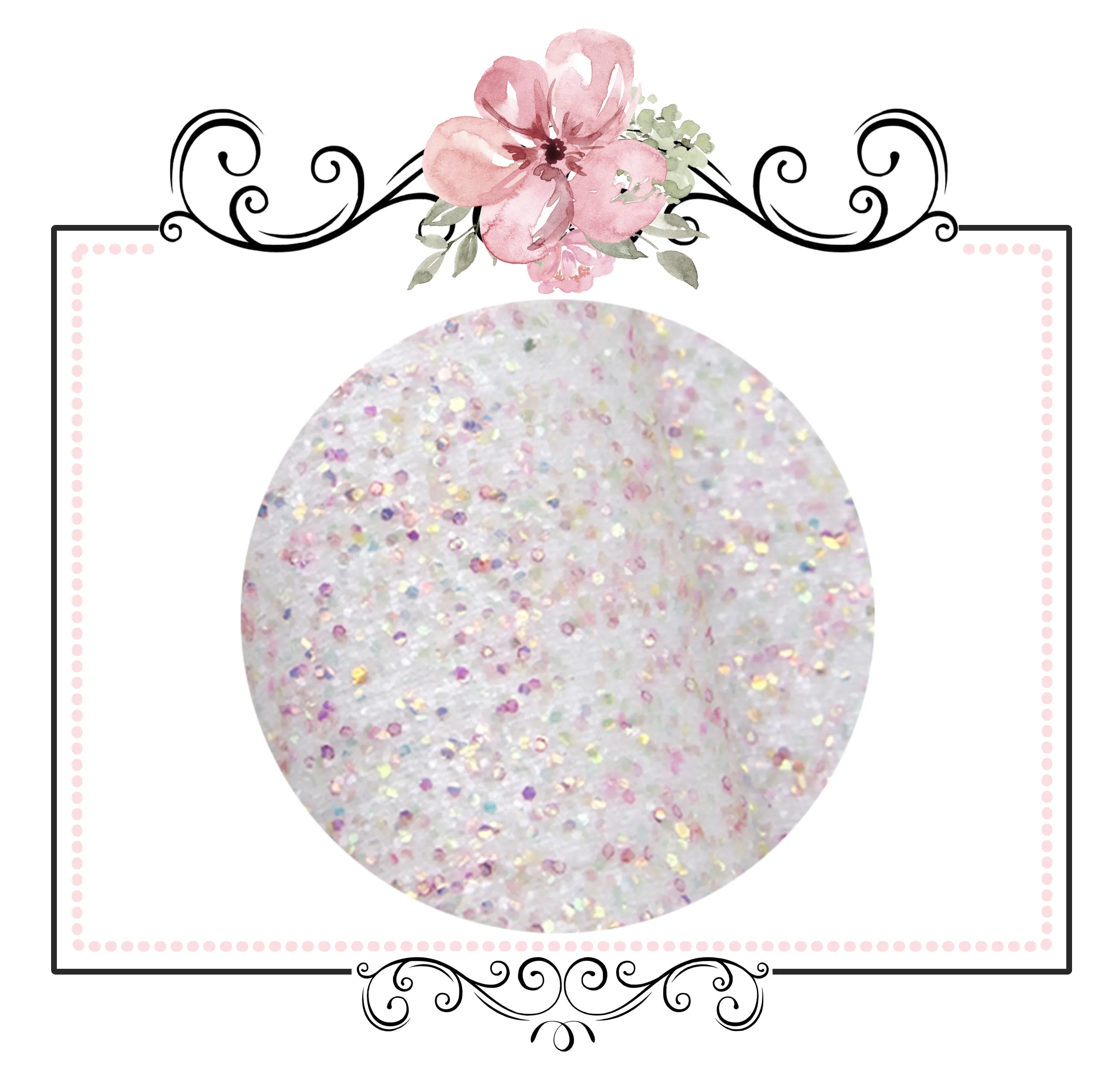 Fairy Dust Pretty In Lemon ~ Glitter Canvas Craft Fabric Sheets