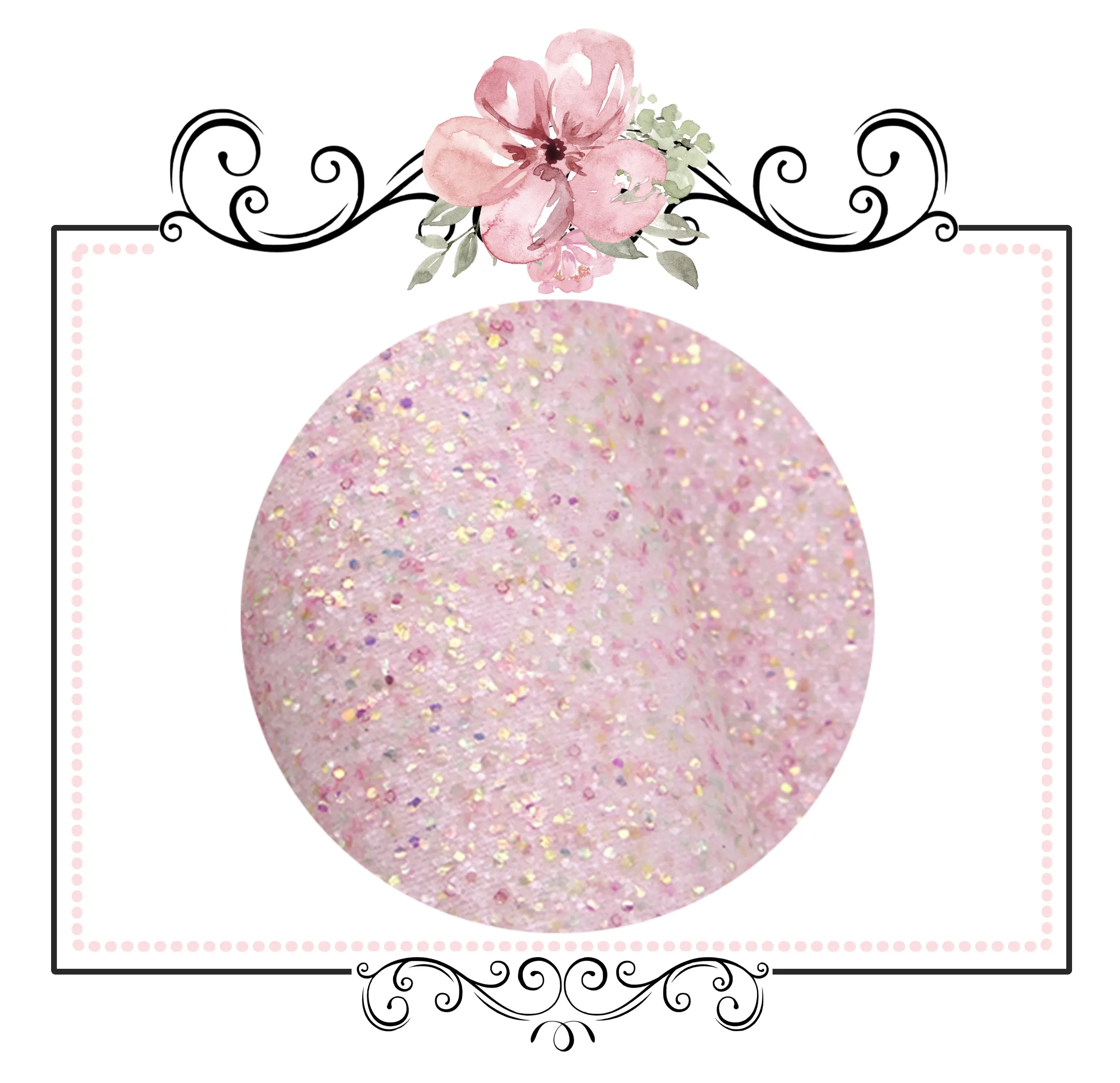 Fairy Dust Pretty In Lemon ~ Glitter Canvas Craft Fabric Sheets