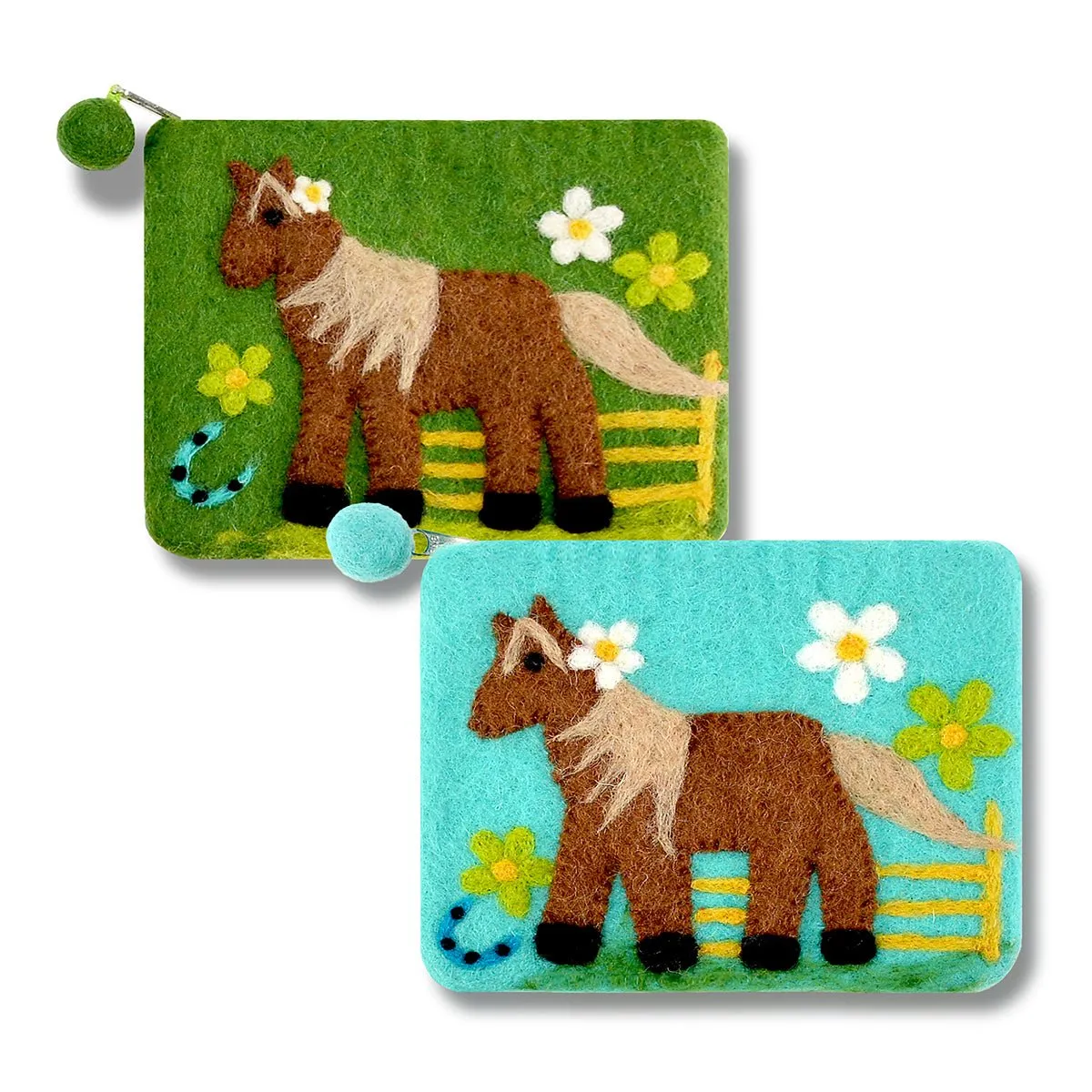 Felted Horse Coin Purse
