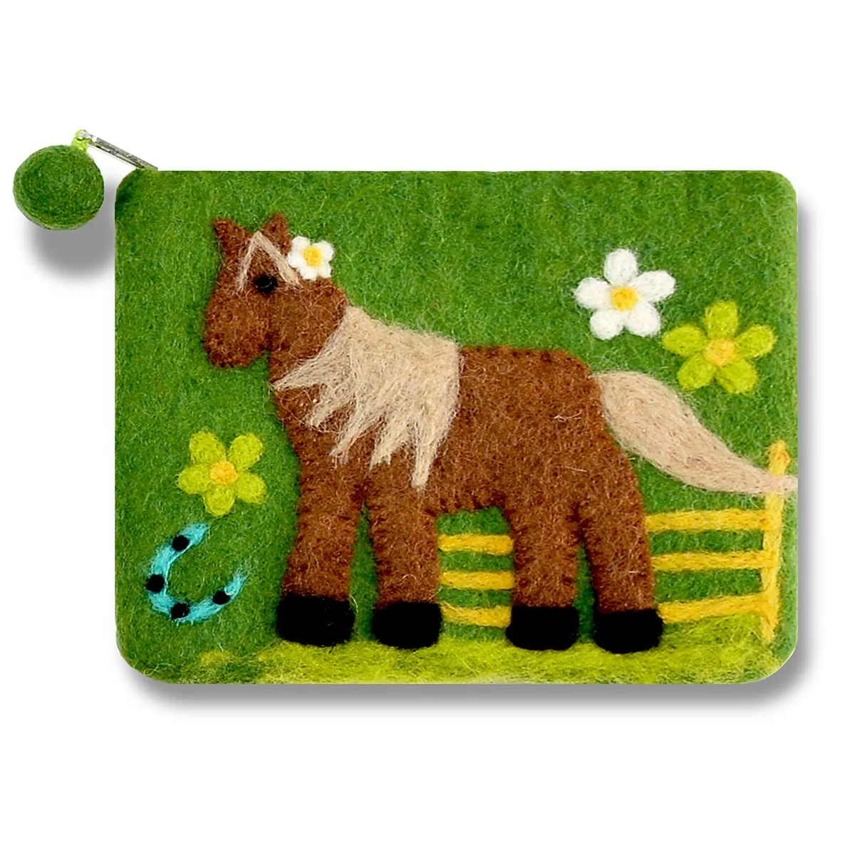 Felted Horse Coin Purse