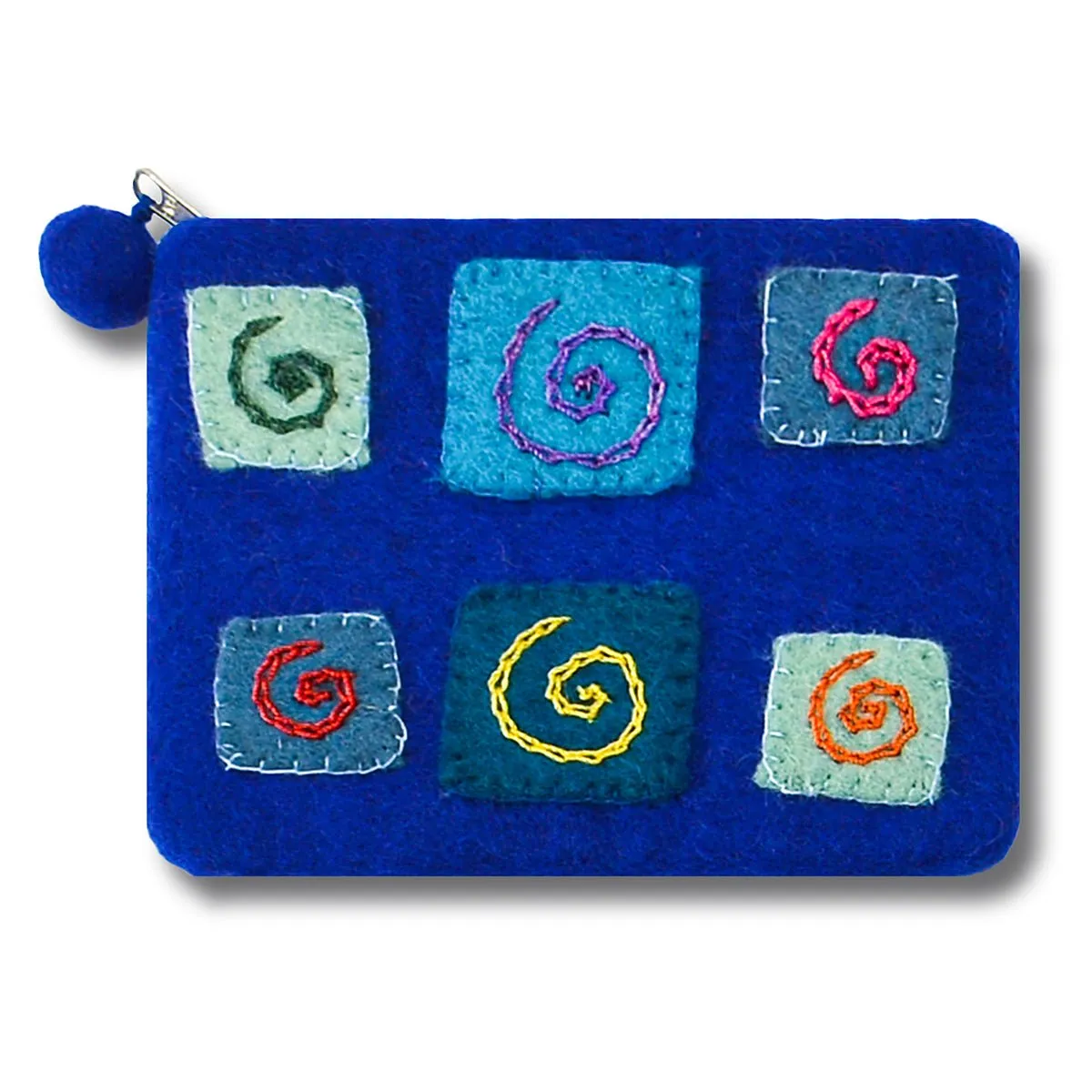 Felted Stitched and Hand Needle Coin Purse