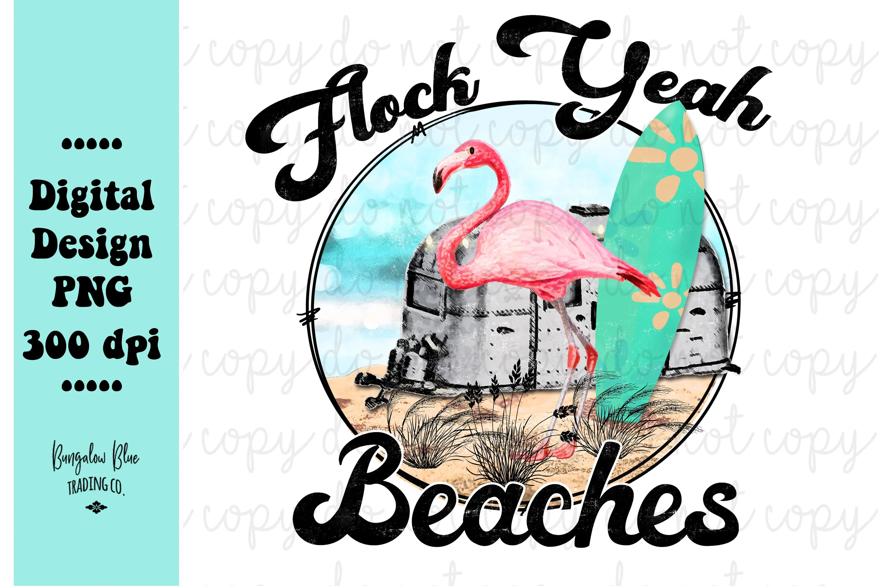 Flock Yeah Flamingo Digital Design Download