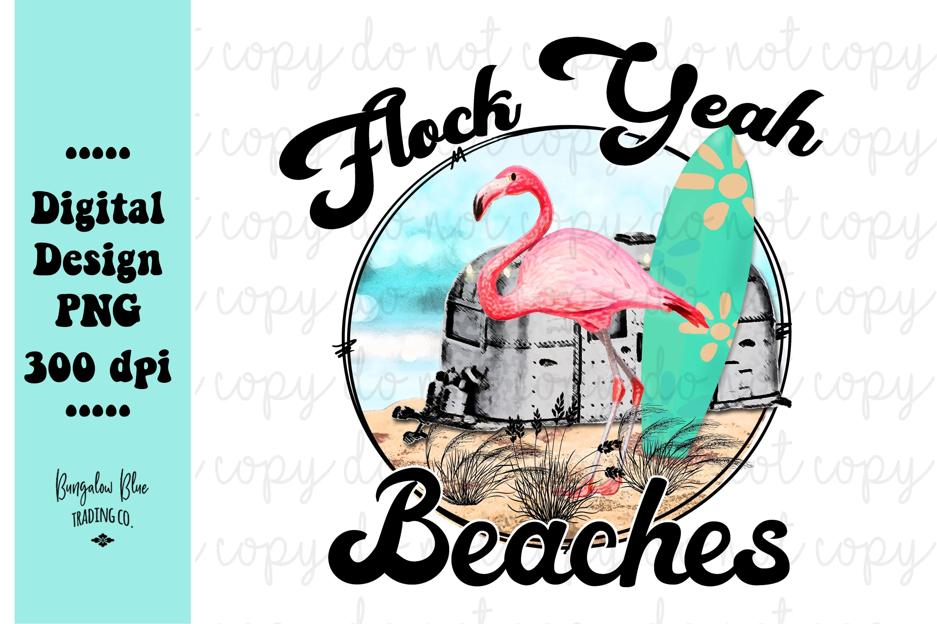 Flock Yeah Flamingo Digital Design Download
