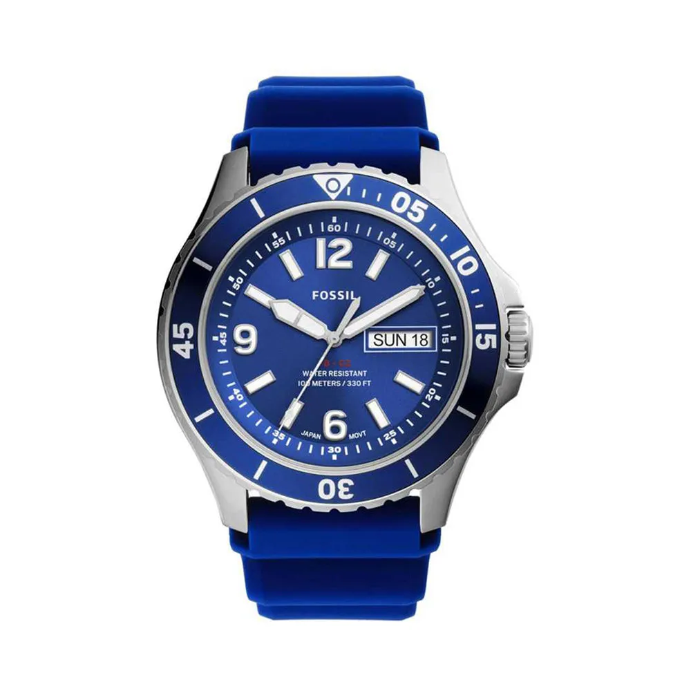 Fossil Analog Men's Watch Stainless Steel Plastic Strap - FS5700