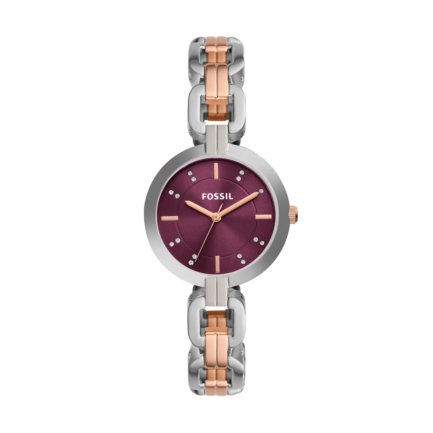 Fossil Kerrigan Three-Hand Two-Tone Stainless Steel Watch