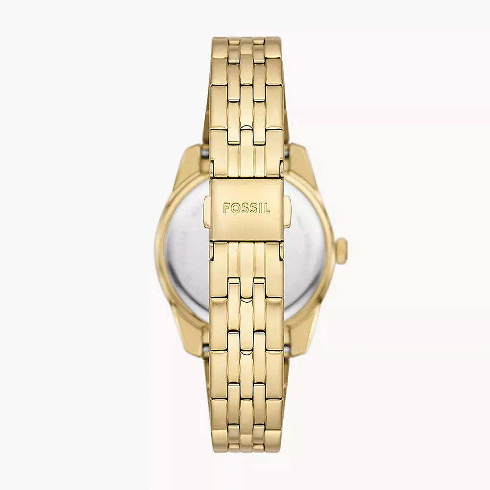 Fossil Scarlette Gold Stainless Steel Women's Watch